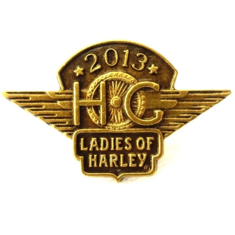 Harley Davidson‎ Wheel and Wings 2013 Ladies of Harley HOG Vest Hat Jacket Pin